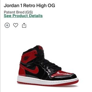 JORDAN 1 Retro High OG Patent Bred